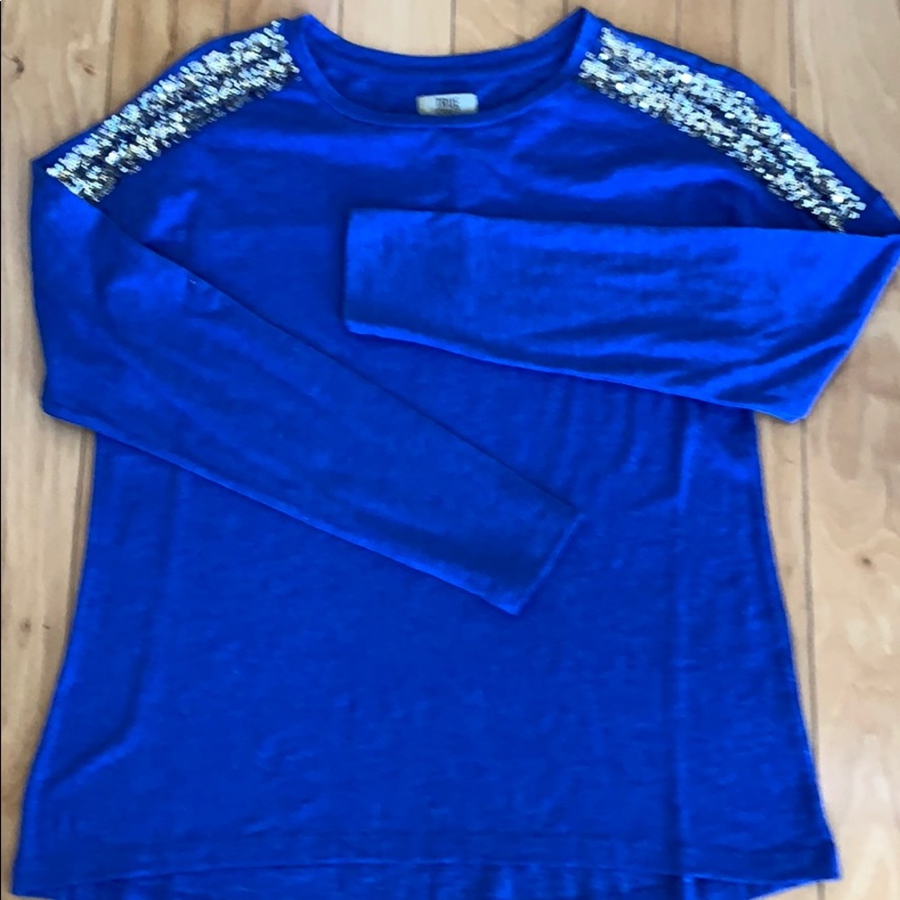 Royal Blue sequence Shirt - Picture 1 of 7